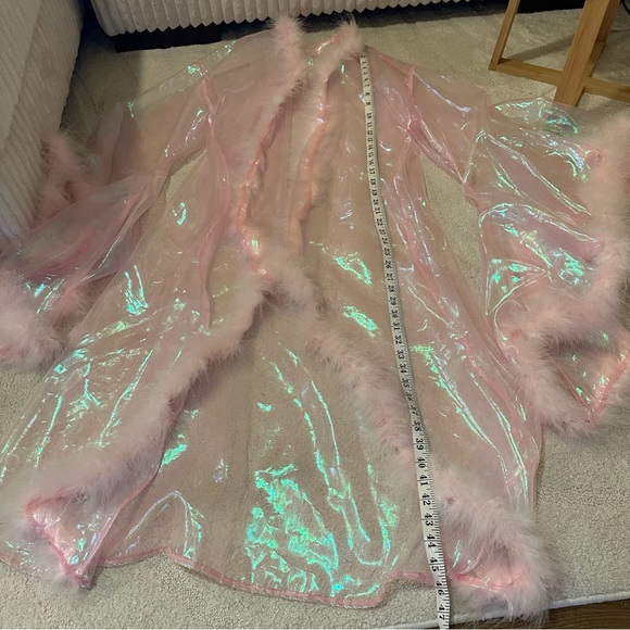 Sparkl Fairy Couture Gisele Fairytale Pink Kimono Iridescent Festival - Picture 3 of 6